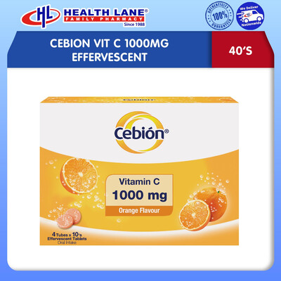 CEBION VIT C 1000MG EFFERVESCENT (40'S)